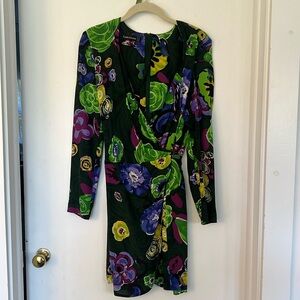 Designer Louis Feraud vintage 80s mini dress